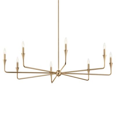 Kichler Alvaro Chandelier - Color: Brass - Size: 8 light - 52691CPZ