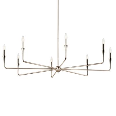 Kichler Alvaro Chandelier - Color: Silver - Size: 8 light - 52691PN