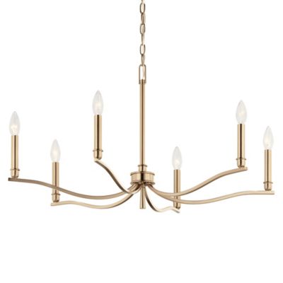 Kichler Malene Chandelier - Color: Bronze - Size: Small - 52695CPZ