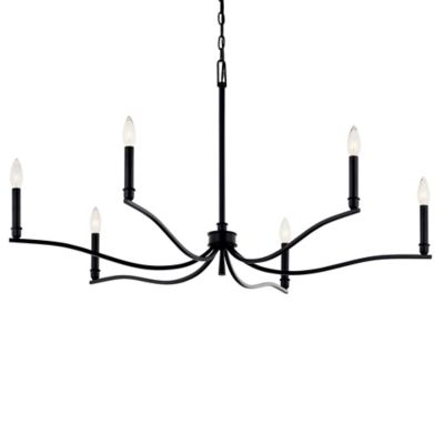 Kichler Malene Chandelier - Color: Black - Size: Medium - 52696BK