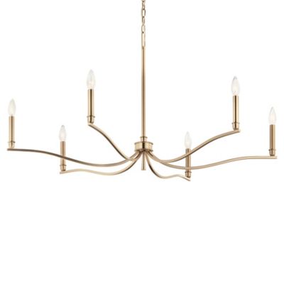 Kichler Malene Chandelier - Color: Bronze - Size: Medium - 52696CPZ