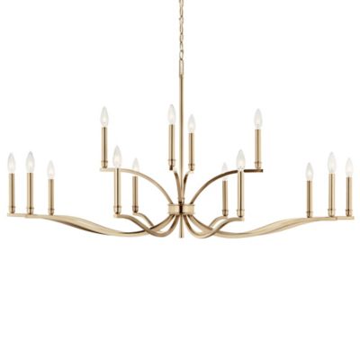 Kichler Malene 2-Tier Chandelier - Color: Bronze - Size: 14 light - 52698CP