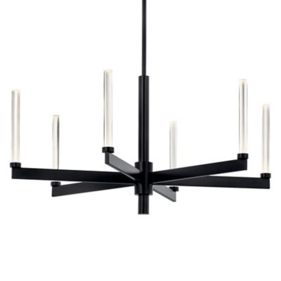 Kichler Sycara LED Chandelier - Color: Black - Size: Medium - 52667BK