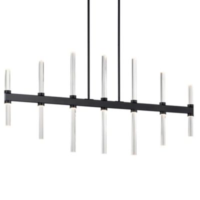 Kichler Sycara LED Linear Chandelier Light - Color: Black - 52670BK