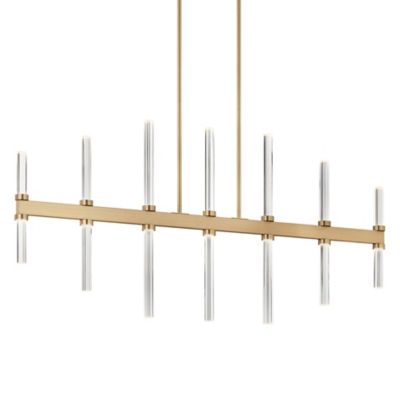 Kichler Sycara LED Linear Chandelier Light - Color: Bronze - 52670CPZ