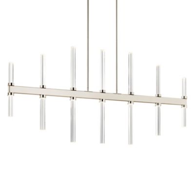 Kichler Sycara LED Linear Chandelier Light - Color: Silver - 52670PN