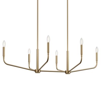 Kichler Madden Linear Chandelier Light - Color: Gold - 52721CPZ