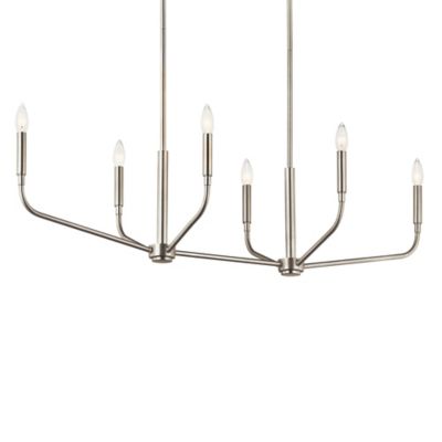 Kichler Madden Linear Chandelier Light - Color: Silver - 52721NI