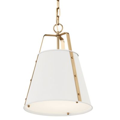 Kichler Etcher Pendant Light - Color: White - Size: Small - 52710WH