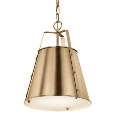 Kichler Etcher Pendant Light - Color: Gold - Size: Small - 52710CPZ