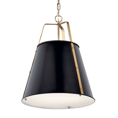 Kichler Etcher Pendant Light - Color: Black - Size: Large - 52711BK