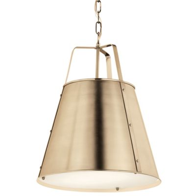 Kichler Etcher Pendant Light - Color: Gold - Size: Large - 52711CPZ