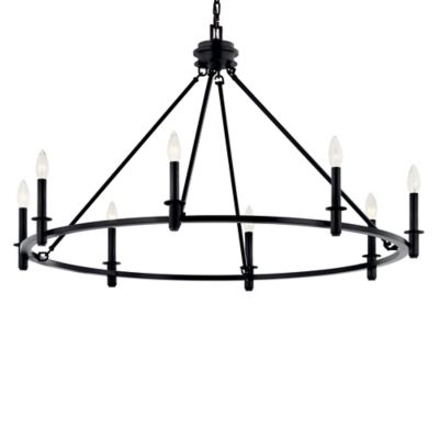 Kichler Carrick Chandelier - Color: Black - Size: 8 light - 52706BK