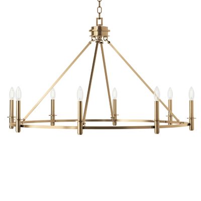 Kichler Carrick Chandelier - Color: Brass - Size: 8 light - 52706CPZ