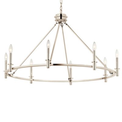 Kichler Carrick Chandelier - Color: Silver - Size: 8 light - 52706PN