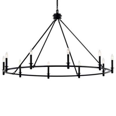 Kichler Carrick Chandelier - Color: Black - Size: 10 light - 52707BK