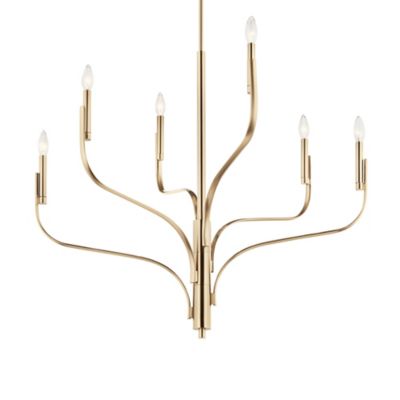 Kichler Livadia Chandelier - Color: Gold - Size: Small - 52673CPZ