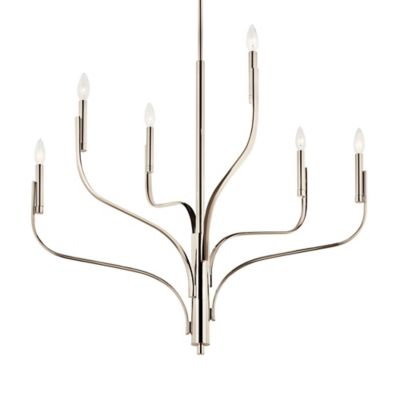 Kichler Livadia Chandelier - Color: Silver - Size: Small - 52673PN