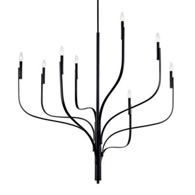 Kichler Livadia Chandelier - Color: Black - Size: Large - 52675BK