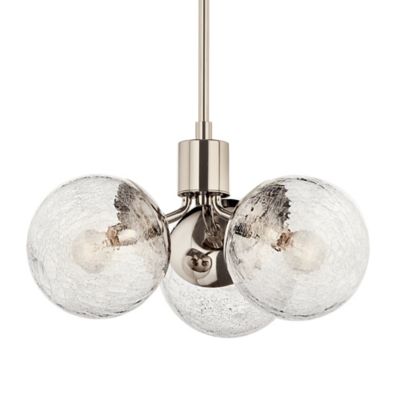 Kichler Silvarious Convertible Pendant Light / Semi-Flushmount - Color: Cle