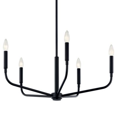 Kichler Madden Chandelier - Color: Black - Size: Medium - 52717BK