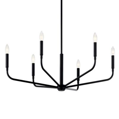 Kichler Madden Chandelier - Color: Black - Size: Large - 52718BK