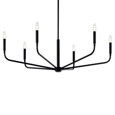 Kichler Madden Chandelier - Color: Black - Size: Extra Large - 52719BK