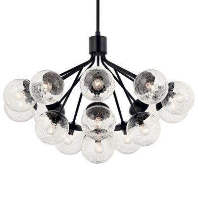 Kichler Silvarious Convertible Chandelier - Color: Black - Size: Large - 52