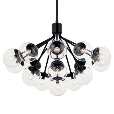 Kichler Silvarious Convertible Chandelier - Color: Black - Size: Large - 52