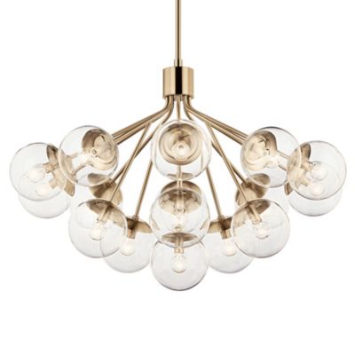 Kichler Silvarious Convertible Chandelier - Color: Brown - Size: Large - 52