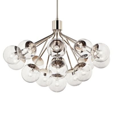 Kichler Silvarious Convertible Chandelier - Color: Silver - Size: Large - 5