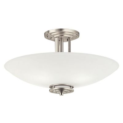 Kichler Hendrick Bowl Semi-Flushmount Light - Color: White - Size: 4 light 