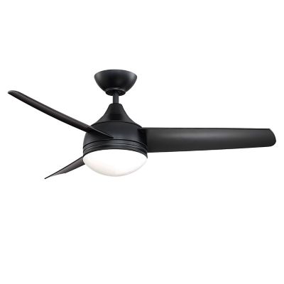 Kendal Lighting Moderno LED Ceiling Fan - Color: Black - Blade Color: Black