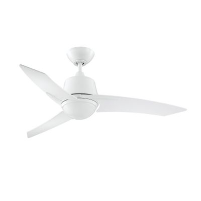 Kendal Lighting Scimitar Ceiling Fan - Color: White - Number of Blades: 3 -