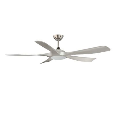 Kendal Lighting Mistral LED Ceiling Fan - Color: Silver - Blade Color: Sati