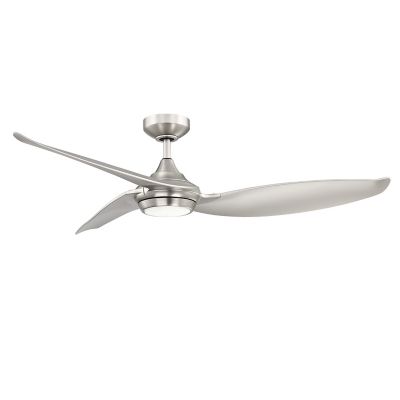 Kendal Lighting Virtua LED Ceiling Fan - Color: Silver - Blade Color: Silve