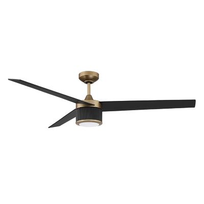 Kendal Lighting Trilon LED Ceiling Fan - Color: Black - Blade Color: Black 