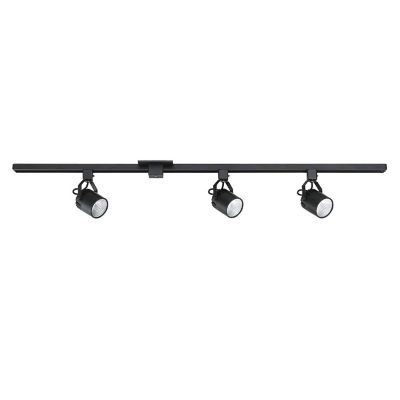 Kendal Lighting 3 Cylinder Track Lighting Kit - Color: Black - Size: 3 ligh