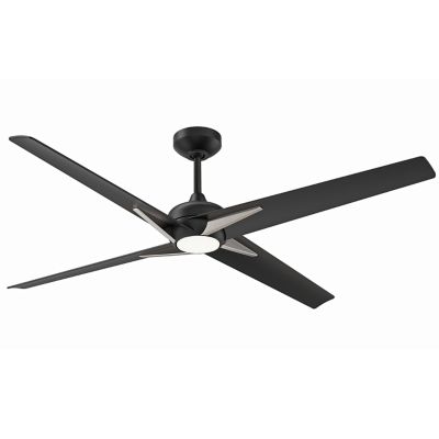 Kendal Lighting Alestra LED Ceiling Fan - Color: Black - Blade Color: Black