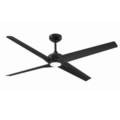 Kendal Lighting Alestra LED Ceiling Fan - Color: Black - Blade Color: Black