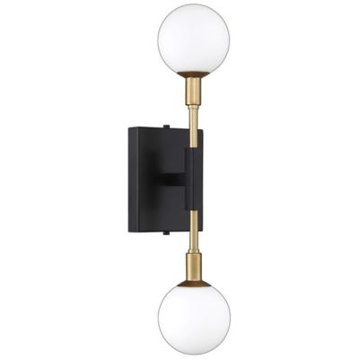 Kendal Lighting AMBIENCE Wall Sconce - Color: Black - Size: 2 light - PF100