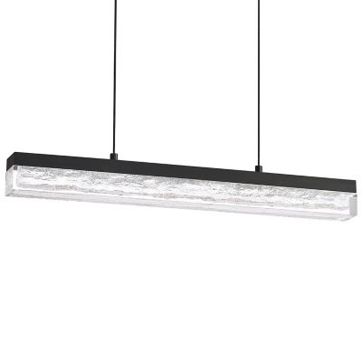 Kendal Lighting BLACK ICE LED Linear Chandelier - Size: Small - PF208-BLK