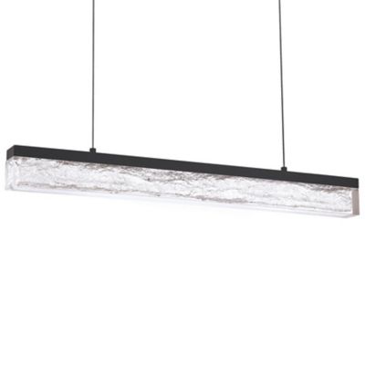 Kendal Lighting BLACK ICE LED Linear Chandelier - Size: Medium - PF209-BLK