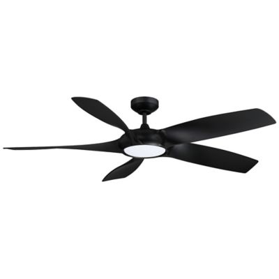 Kendal Lighting BLADE RUNNER LED Ceiling Fan - Color: Black - Blade Color: 