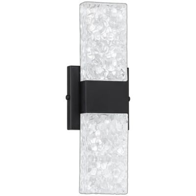 Kendal Lighting GLACIER LED Vanity Light - Color: Clear - VF1300-2BLK