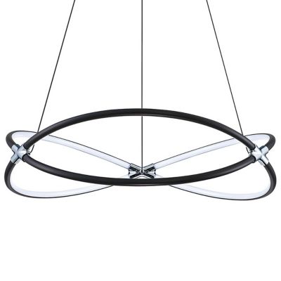 Kendal Lighting HOOP LED Pendant Light - Color: Black - Size: Small - PF199