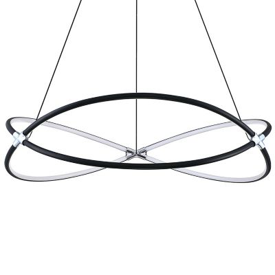 Kendal Lighting HOOP LED Pendant Light - Color: Black - Size: Medium - PF20