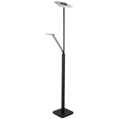 Kendal Lighting IBIZA Torchiere LED Floor Lamp - Color: Black - TC5020-BLK