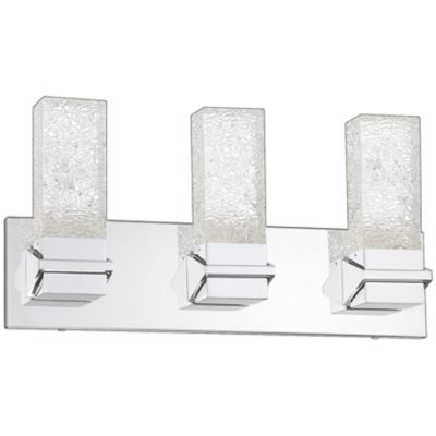 Kendal Lighting ICE LED Vanity Light - Color: Silver - Size: 3 light - VF96