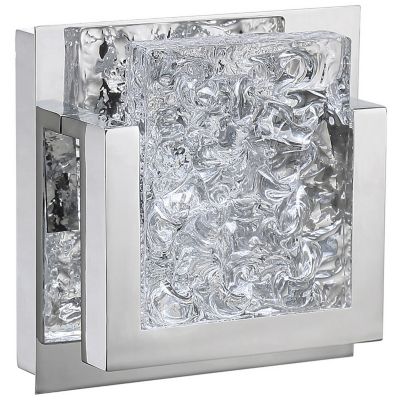 Kendal Lighting ICE-LAVA LED Bath Wall Sconce - Color: Silver - VF9200-1L-C